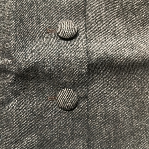 Ann Taylor Loft, Mini, Brown, 4-Button Skirt - Picture 4 of 4